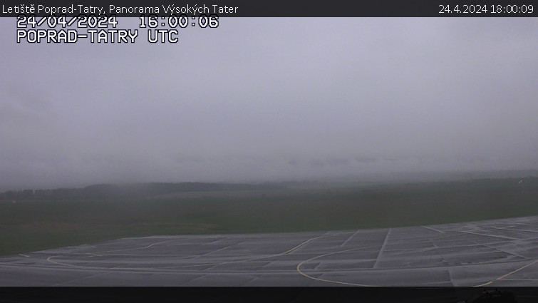 Letiště Poprad-Tatry - Panorama Výsokých Tater - 24.4.2024 v 18:00