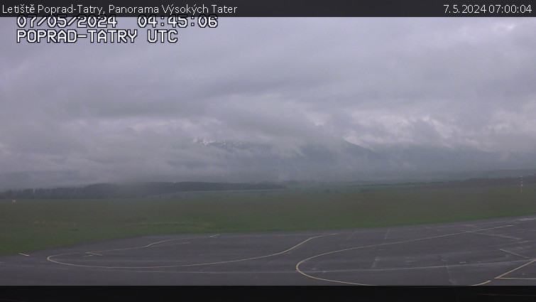 Letiště Poprad-Tatry - Panorama Výsokých Tater - 7.5.2024 v 07:00