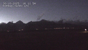 Letiště Poprad-Tatry - Panorama Výsokých Tater - 30.10.2025 v 17:30 Letiště Poprad-Tatry - Panorama Výsokých Tater - 30.10.2025 v 17:30