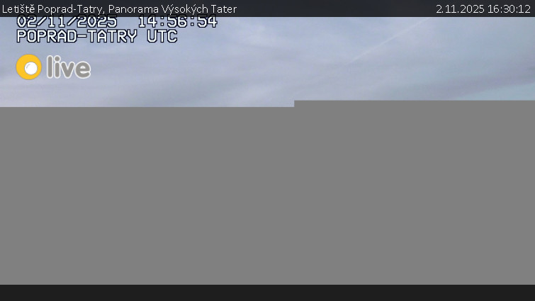 Letiště Poprad-Tatry - Panorama Výsokých Tater - 2.11.2025 v 16:30 Letiště Poprad-Tatry - Panorama Výsokých Tater - 2.11.2025 v 16:30