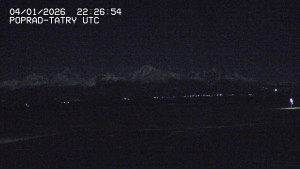 Letiště Poprad-Tatry - Panorama Výsokých Tater - 5.1.2026 v 00:00 Letiště Poprad-Tatry - Panorama Výsokých Tater - 5.1.2026 v 00:00