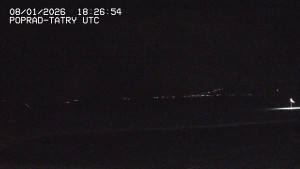 Letiště Poprad-Tatry - Panorama Výsokých Tater - 8.1.2026 v 20:00 Letiště Poprad-Tatry - Panorama Výsokých Tater - 8.1.2026 v 20:00