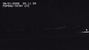 Letiště Poprad-Tatry - Panorama Výsokých Tater - 8.1.2026 v 21:30 Letiště Poprad-Tatry - Panorama Výsokých Tater - 8.1.2026 v 21:30