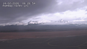 Letiště Poprad-Tatry - Panorama Výsokých Tater - 14.2.2026 v 08:00 Letiště Poprad-Tatry - Panorama Výsokých Tater - 14.2.2026 v 08:00