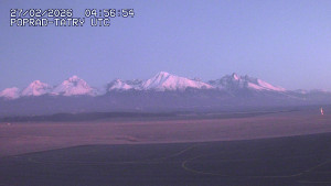 Letiště Poprad-Tatry - Panorama Výsokých Tater - 27.2.2026 v 06:00 Letiště Poprad-Tatry - Panorama Výsokých Tater - 27.2.2026 v 06:00