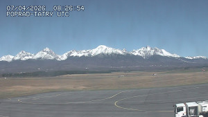 Letiště Poprad-Tatry - Panorama Výsokých Tater - 7.4.2026 v 11:00 Letiště Poprad-Tatry - Panorama Výsokých Tater - 7.4.2026 v 11:00
