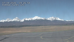 Letiště Poprad-Tatry - Panorama Výsokých Tater - 7.4.2026 v 12:00 Letiště Poprad-Tatry - Panorama Výsokých Tater - 7.4.2026 v 12:00