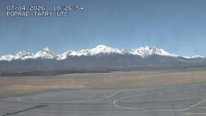 Letiště Poprad-Tatry - Panorama Výsokých Tater - 7.4.2026 v 13:00 Letiště Poprad-Tatry - Panorama Výsokých Tater - 7.4.2026 v 13:00