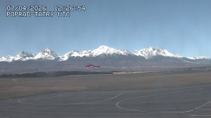 Letiště Poprad-Tatry - Panorama Výsokých Tater - 7.4.2026 v 15:00 Letiště Poprad-Tatry - Panorama Výsokých Tater - 7.4.2026 v 15:00