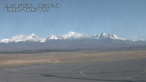 Letiště Poprad-Tatry - Panorama Výsokých Tater - 9.4.2026 v 09:00 Letiště Poprad-Tatry - Panorama Výsokých Tater - 9.4.2026 v 09:00
