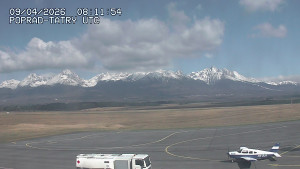 Letiště Poprad-Tatry - Panorama Výsokých Tater - 9.4.2026 v 10:30 Letiště Poprad-Tatry - Panorama Výsokých Tater - 9.4.2026 v 10:30