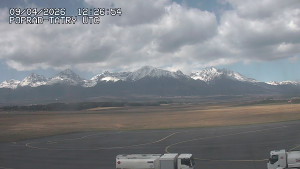 Letiště Poprad-Tatry - Panorama Výsokých Tater - 9.4.2026 v 15:00 Letiště Poprad-Tatry - Panorama Výsokých Tater - 9.4.2026 v 15:00