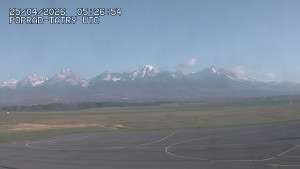 Letiště Poprad-Tatry - Panorama Výsokých Tater - 25.4.2026 v 08:00 Letiště Poprad-Tatry - Panorama Výsokých Tater - 25.4.2026 v 08:00