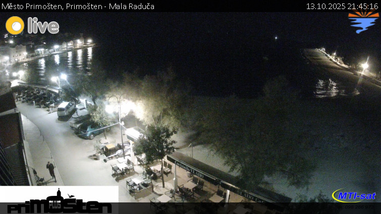 Město Primošten - Primošten - Mala Raduča - 13.10.2025 v 21:45 Město Primošten - Primošten - Mala Raduča - 13.10.2025 v 21:45