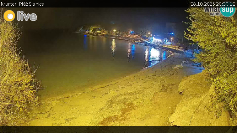 Murter - Pláž Slanica - 28.10.2025 v 20:30 Murter - Pláž Slanica - 28.10.2025 v 20:30