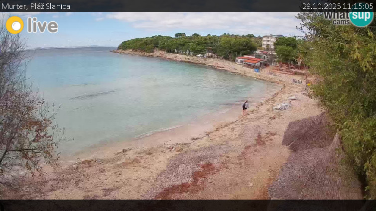 Murter - Pláž Slanica - 29.10.2025 v 11:15 Murter - Pláž Slanica - 29.10.2025 v 11:15