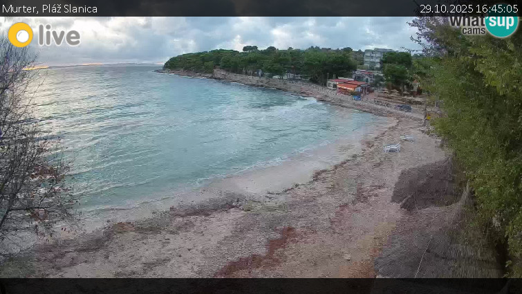 Murter - Pláž Slanica - 29.10.2025 v 16:45 Murter - Pláž Slanica - 29.10.2025 v 16:45