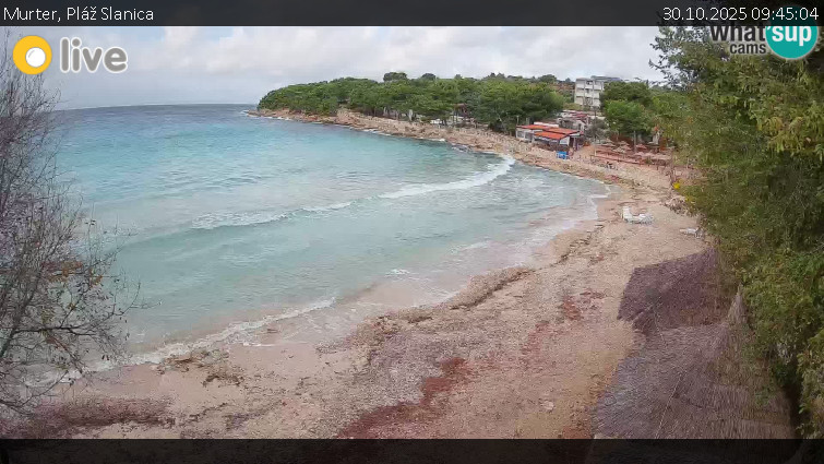Murter - Pláž Slanica - 30.10.2025 v 09:45 Murter - Pláž Slanica - 30.10.2025 v 09:45