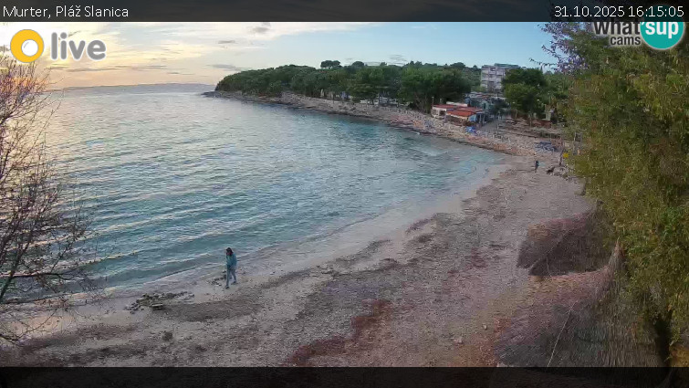 Murter - Pláž Slanica - 31.10.2025 v 16:15 Murter - Pláž Slanica - 31.10.2025 v 16:15