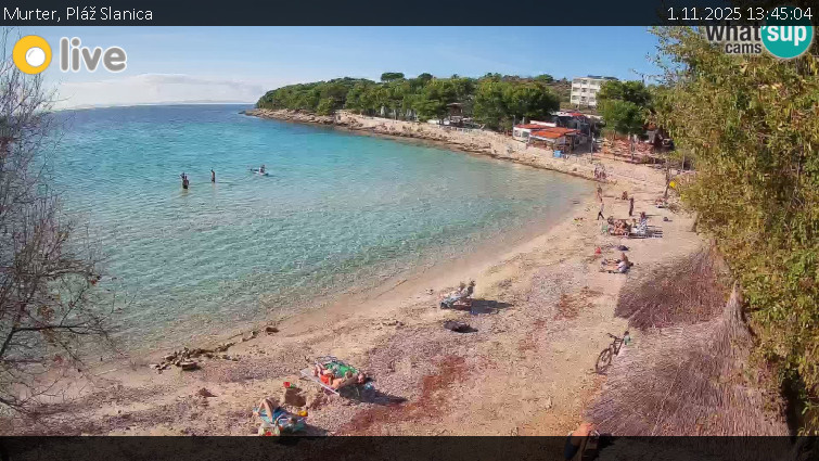 Murter - Pláž Slanica - 1.11.2025 v 13:45 Murter - Pláž Slanica - 1.11.2025 v 13:45