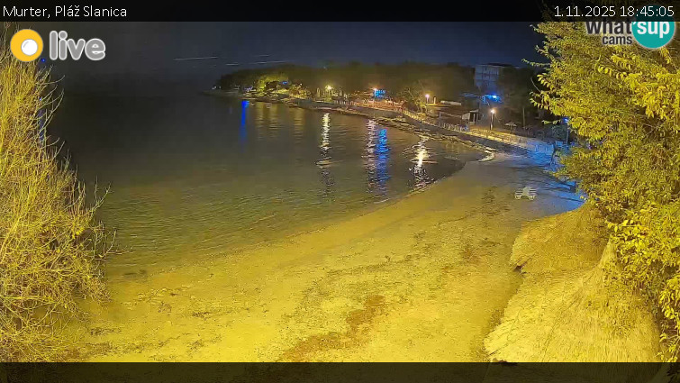 Murter - Pláž Slanica - 1.11.2025 v 18:45 Murter - Pláž Slanica - 1.11.2025 v 18:45