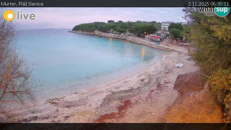 Murter - Pláž Slanica - 2.11.2025 v 06:30 Murter - Pláž Slanica - 2.11.2025 v 06:30