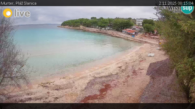 Murter - Pláž Slanica - 2.11.2025 v 08:15 Murter - Pláž Slanica - 2.11.2025 v 08:15
