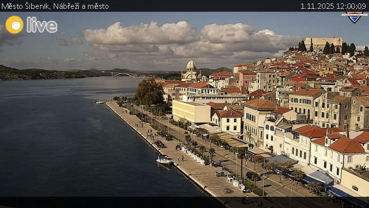 Město Šibenik - Nábřeží a město - 1.11.2025 v 12:00 Město Šibenik - Nábřeží a město - 1.11.2025 v 12:00