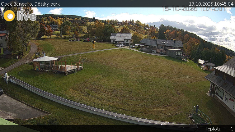 Obec Benecko - Dětský park - 18.10.2025 v 10:45 Obec Benecko - Dětský park - 18.10.2025 v 10:45
