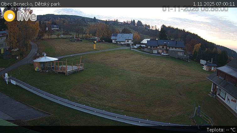 Obec Benecko - Dětský park - 1.11.2025 v 07:00 Obec Benecko - Dětský park - 1.11.2025 v 07:00