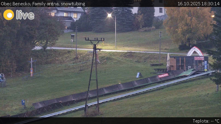 Obec Benecko - Family aréna, snowtubing - 16.10.2025 v 18:30 Obec Benecko - Family aréna, snowtubing - 16.10.2025 v 18:30