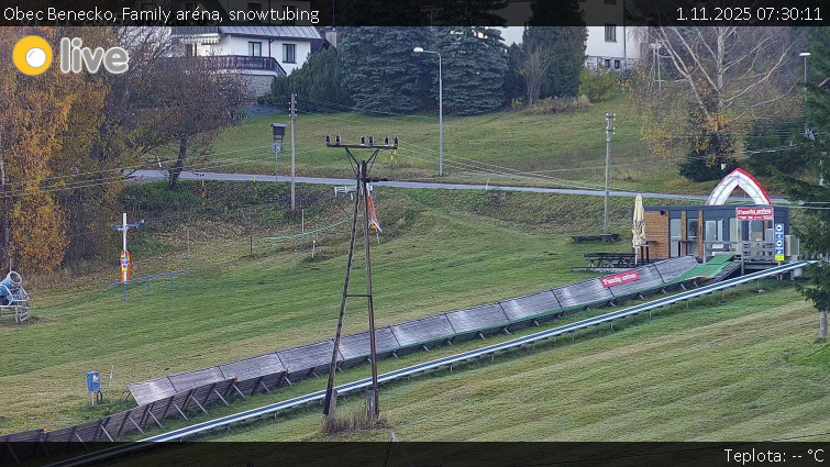 Obec Benecko - Family aréna, snowtubing - 1.11.2025 v 07:30 Obec Benecko - Family aréna, snowtubing - 1.11.2025 v 07:30