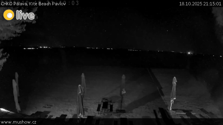 CHKO Pálava - Kite Beach Pavlov - 18.10.2025 v 21:15 CHKO Pálava - Kite Beach Pavlov - 18.10.2025 v 21:15