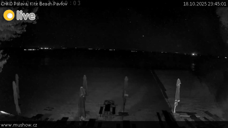 CHKO Pálava - Kite Beach Pavlov - 18.10.2025 v 23:45 CHKO Pálava - Kite Beach Pavlov - 18.10.2025 v 23:45