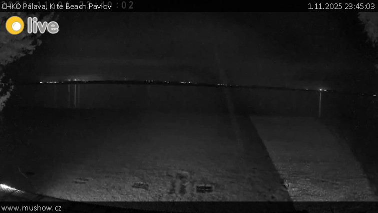 CHKO Pálava - Kite Beach Pavlov - 1.11.2025 v 23:45 CHKO Pálava - Kite Beach Pavlov - 1.11.2025 v 23:45
