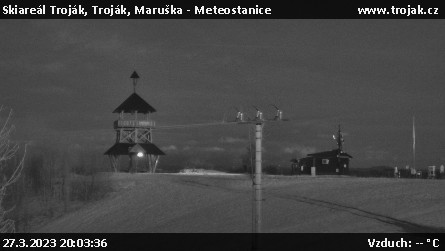 Skiareál Troják - Troják, Maruška - Meteostanice - 27.3.2023 v 20:03