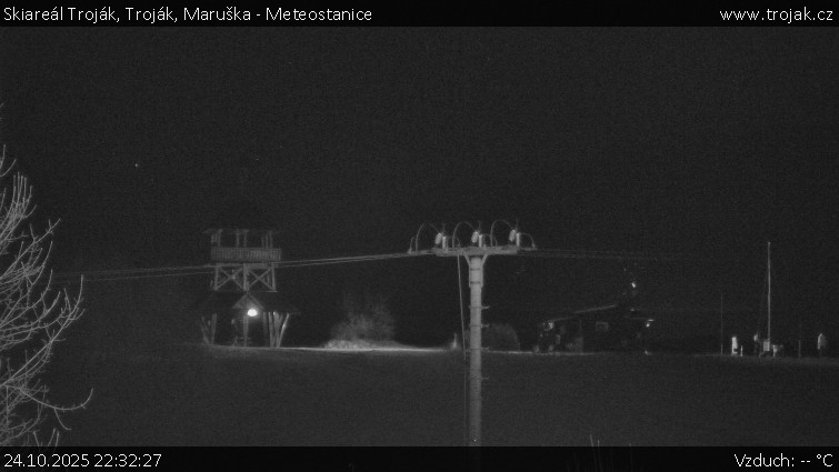 Skiareál Troják - Troják, Maruška - Meteostanice - 24.10.2025 v 22:32 Skiareál Troják - Troják, Maruška - Meteostanice - 24.10.2025 v 22:32