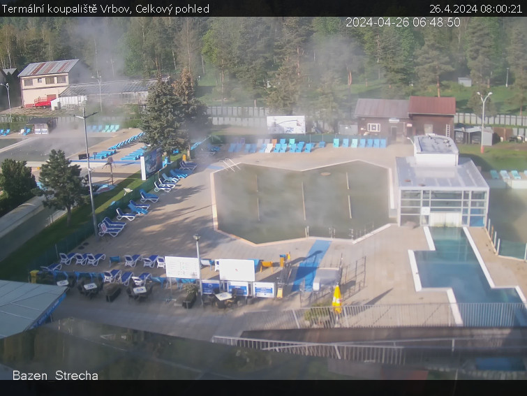 Termální koupaliště Vrbov - Celkový pohled - 26.4.2024 v 08:00