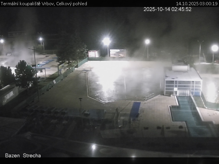 Termální koupaliště Vrbov - Celkový pohled - 14.10.2025 v 03:00 Termální koupaliště Vrbov - Celkový pohled - 14.10.2025 v 03:00