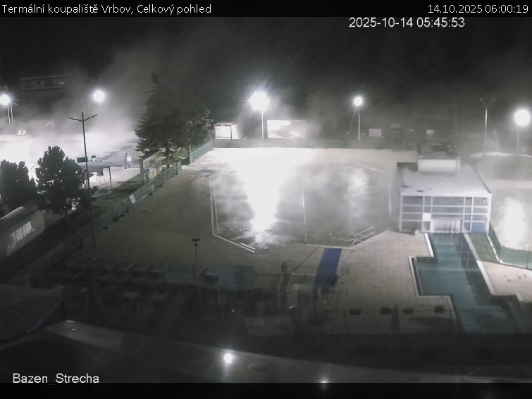 Termální koupaliště Vrbov - Celkový pohled - 14.10.2025 v 06:00 Termální koupaliště Vrbov - Celkový pohled - 14.10.2025 v 06:00