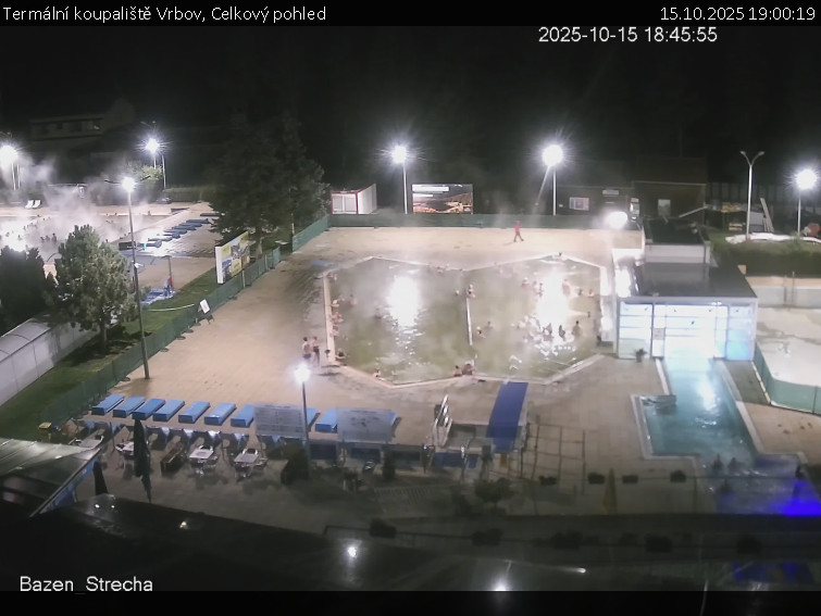 Termální koupaliště Vrbov - Celkový pohled - 15.10.2025 v 19:00 Termální koupaliště Vrbov - Celkový pohled - 15.10.2025 v 19:00