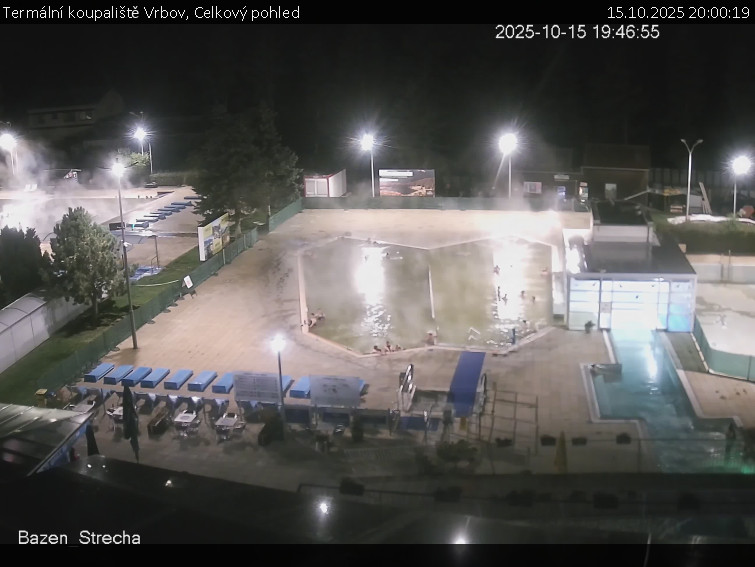 Termální koupaliště Vrbov - Celkový pohled - 15.10.2025 v 20:00 Termální koupaliště Vrbov - Celkový pohled - 15.10.2025 v 20:00
