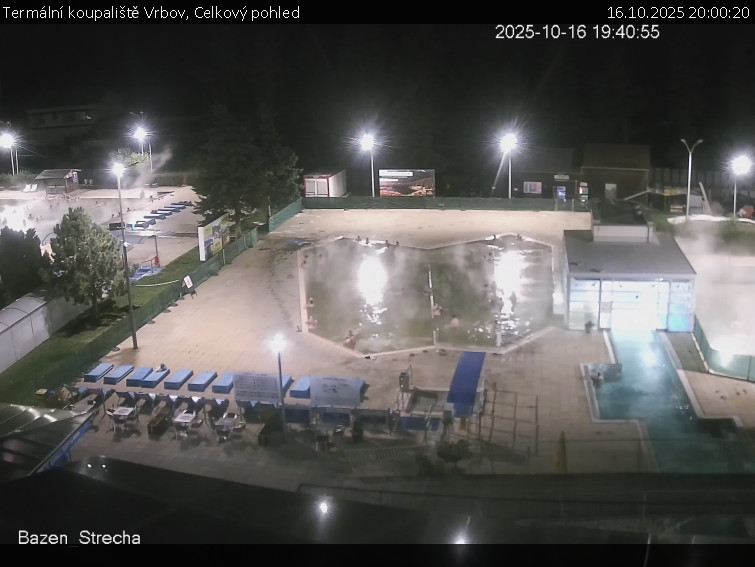 Termální koupaliště Vrbov - Celkový pohled - 16.10.2025 v 20:00 Termální koupaliště Vrbov - Celkový pohled - 16.10.2025 v 20:00