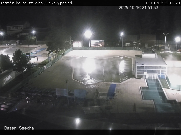 Termální koupaliště Vrbov - Celkový pohled - 16.10.2025 v 22:00 Termální koupaliště Vrbov - Celkový pohled - 16.10.2025 v 22:00