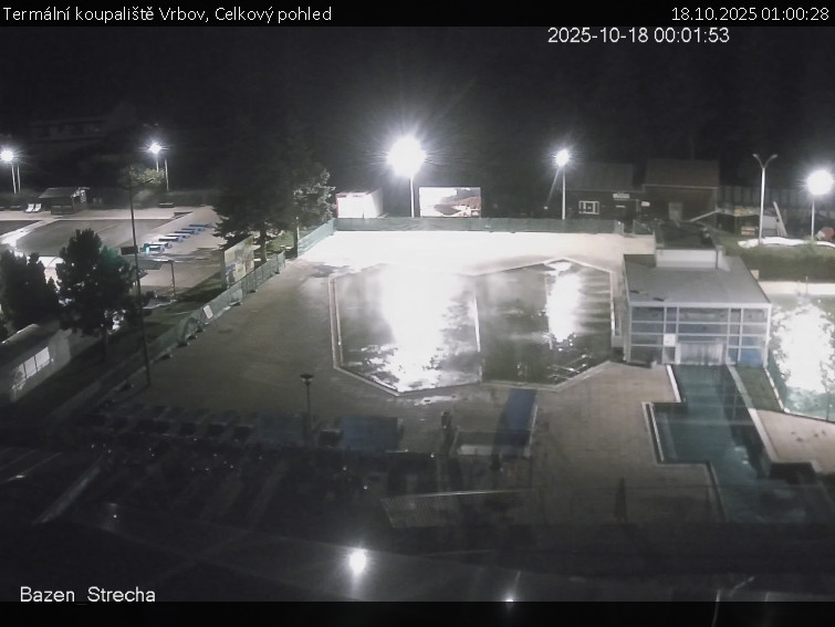 Termální koupaliště Vrbov - Celkový pohled - 18.10.2025 v 01:00 Termální koupaliště Vrbov - Celkový pohled - 18.10.2025 v 01:00