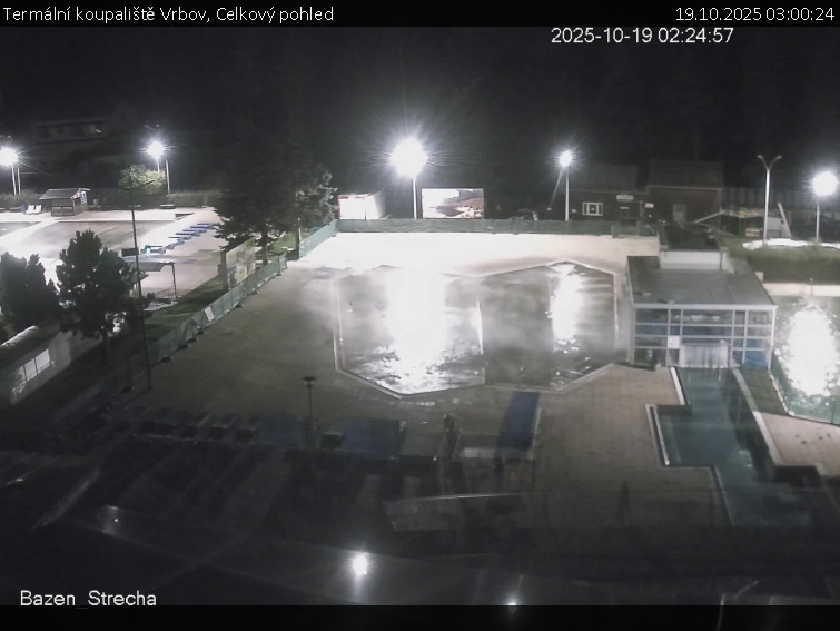 Termální koupaliště Vrbov - Celkový pohled - 19.10.2025 v 03:00 Termální koupaliště Vrbov - Celkový pohled - 19.10.2025 v 03:00