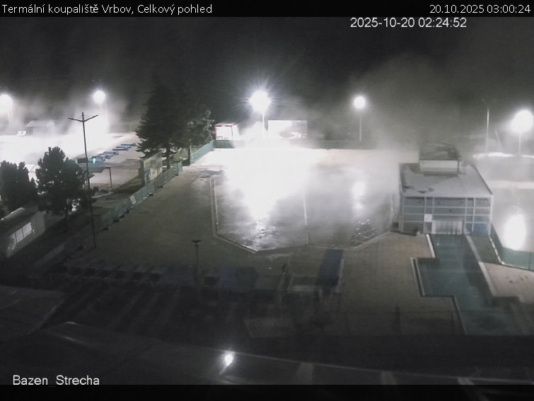 Termální koupaliště Vrbov - Celkový pohled - 20.10.2025 v 03:00 Termální koupaliště Vrbov - Celkový pohled - 20.10.2025 v 03:00