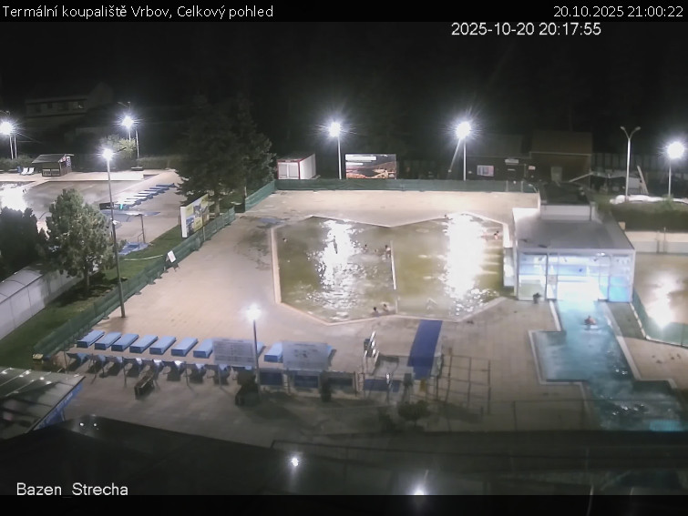 Termální koupaliště Vrbov - Celkový pohled - 20.10.2025 v 21:00 Termální koupaliště Vrbov - Celkový pohled - 20.10.2025 v 21:00