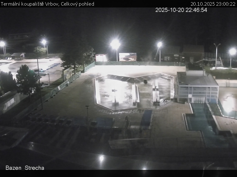 Termální koupaliště Vrbov - Celkový pohled - 20.10.2025 v 23:00 Termální koupaliště Vrbov - Celkový pohled - 20.10.2025 v 23:00