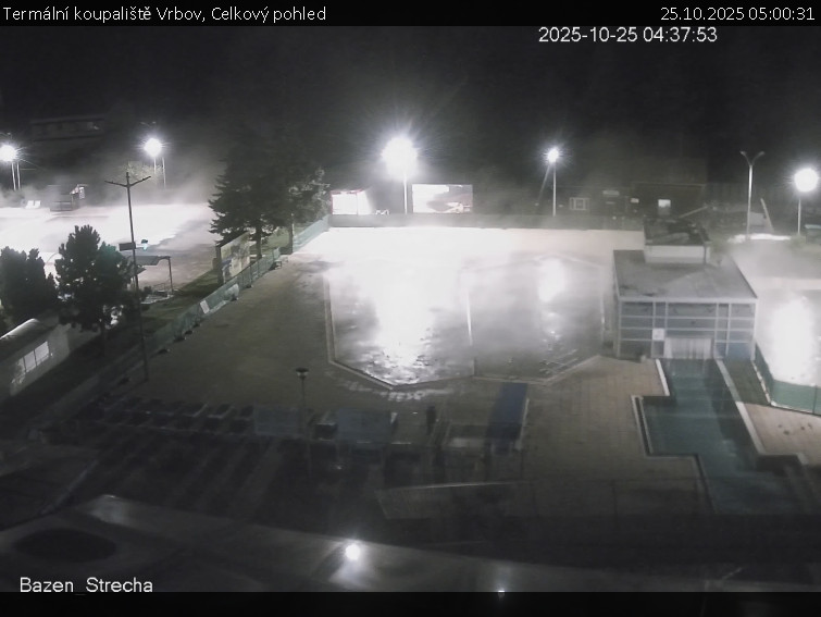 Termální koupaliště Vrbov - Celkový pohled - 25.10.2025 v 05:00 Termální koupaliště Vrbov - Celkový pohled - 25.10.2025 v 05:00